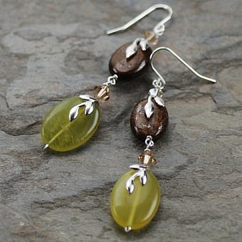 Alternative view of Ivy Reversible Double Triple Leaf Cails Sterling Silver .925 Amoracast