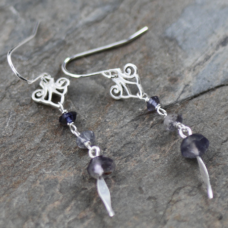 Deco Scroll Sterling Silver .925 Amoracast - Connectors Pendants Charms - Image 5