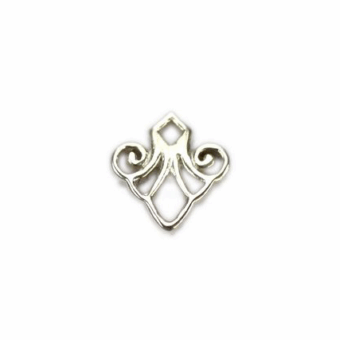 Deco Scroll Sterling Silver .925 Amoracast - Connectors Pendants Charms