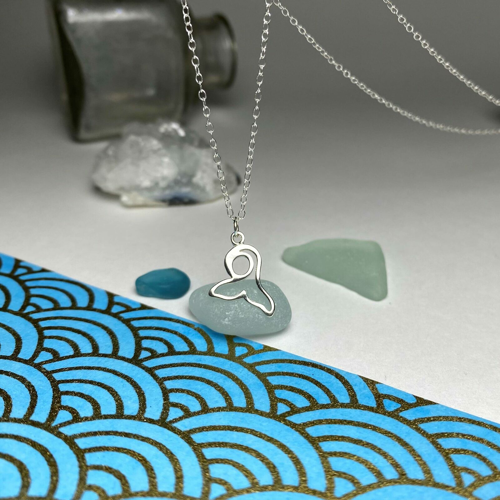 Whale Tail Sterling Silver .925 Amoracast – Connectors Pendants Charms - Image 2