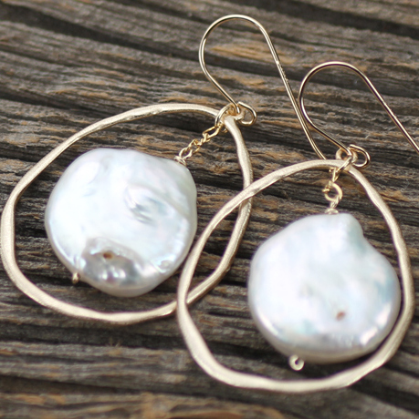 X-Large Organic Teardrop Pear Frame Sterling Silver .925 Amoracast - Pendants - Image 4