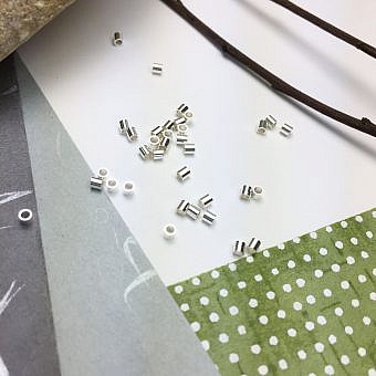 2mm Crimp Tube Beads Sterling Silver .925