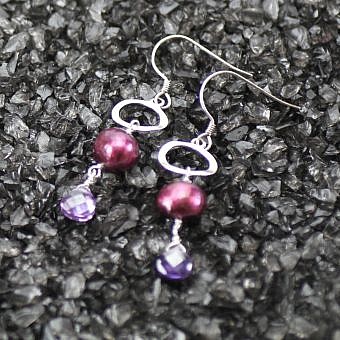 Alternative view of Small Twist Organic Oval Frame Sterling Silver .925 Amoracast - Pendants Charms