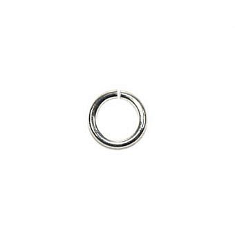 Alternative view of 4mm 20ga Round Open Jump Rings Sterling Silver .925