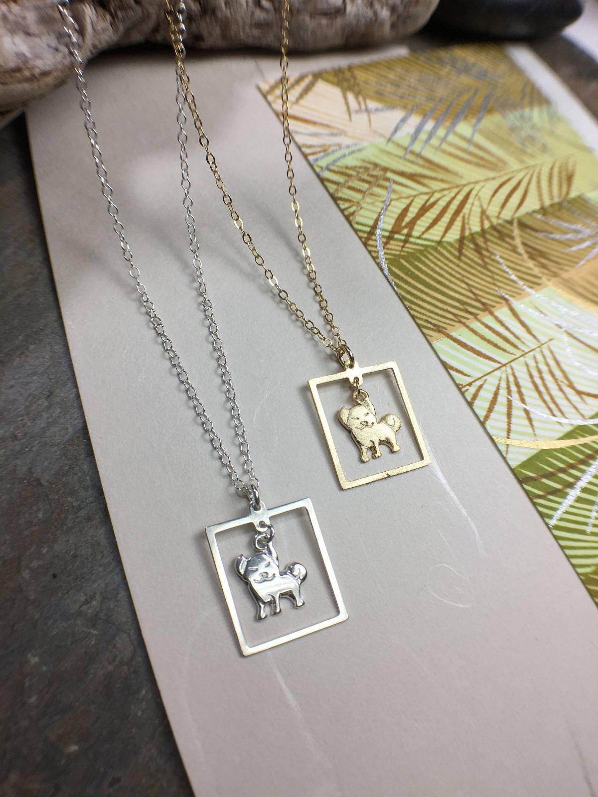 Rectangle Frame Sterling Silver .925 Amoracast - Pendants - Image 3