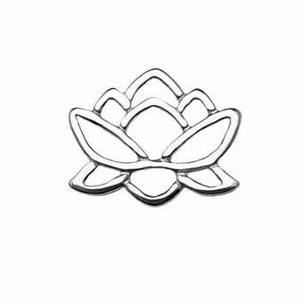 Lotus Pond Flower Sterling Silver .925 Amoracast - Connectors Pendants Charms