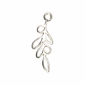Small Olives on Branch Sterling Silver .925 Amoracast - Connectors Pendants Charms
