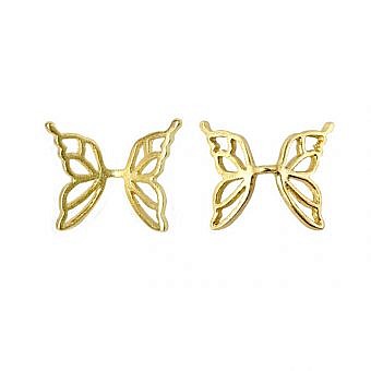 Wings-Bead-Caps-Satin-14kt-Gold-Vermeille-Amoracast