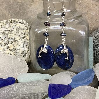 Alternative view of Playful Dolphin Cails Sterling Silver .925 Amoracast