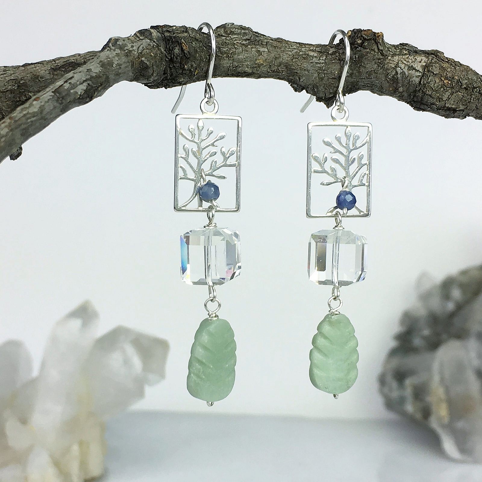 Tree of Life Rooted Rectangle Frame Sterling Silver .925 Amoracast - Pendants Charms - Image 3
