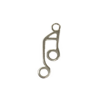 Rhythm Music 16th Note Sterling Silver .925 Amoracast - Pendants Charms