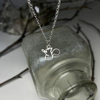 Alternative view of Rocky the Squirrel Sterling Silver .925 Amoracast - Connectors Pendants Charms