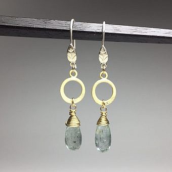 Alternative view of Aspen Leaf Hook Earrings Sterling Silver .925 Amoracast