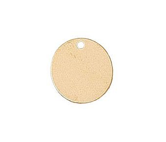 Alternative view of 11mm Round Stamping Disc Blanks 14kt Gold Filled - Pendant Charm