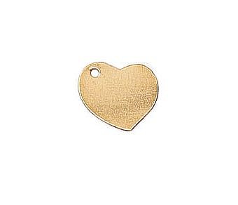 Alternative view of Heart Stamping Disc Blanks 14kt Gold Filled - Pendants Charms