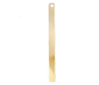 Alternative view of Spike Rectangle Bar Stamping Disc Blanks 14kt Gold Filled - Pendants