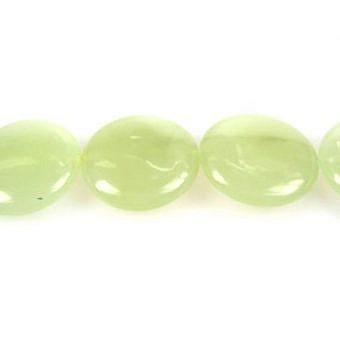 Alternative view of 20mm Smooth Round Coin Serpentine (New Jade) Beads