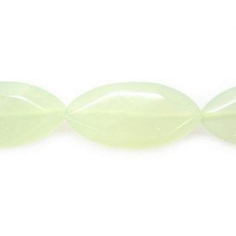 Alternative view of 28x14mm Faceted Marquise Serpentine (New Jade) Beads
