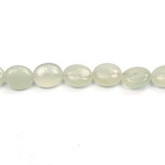 Alternative view of 10x8mm Smooth Oval Serpentine (New Jade) Beads