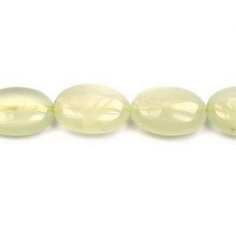 Alternative view of 18x13mm Smooth Oval Serpentine (New Jade) Beads