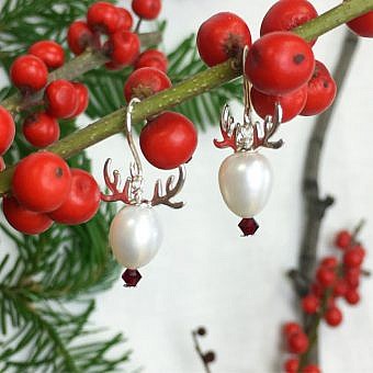 Alternative view of Reindeer Antler Sterling Silver .925 Amoracast - Bead Caps