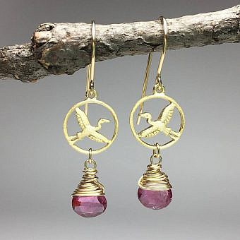 Alternative view of Crane Bird in Flight Round Frame Sterling Silver .925 Amoracast - Pendants Charms