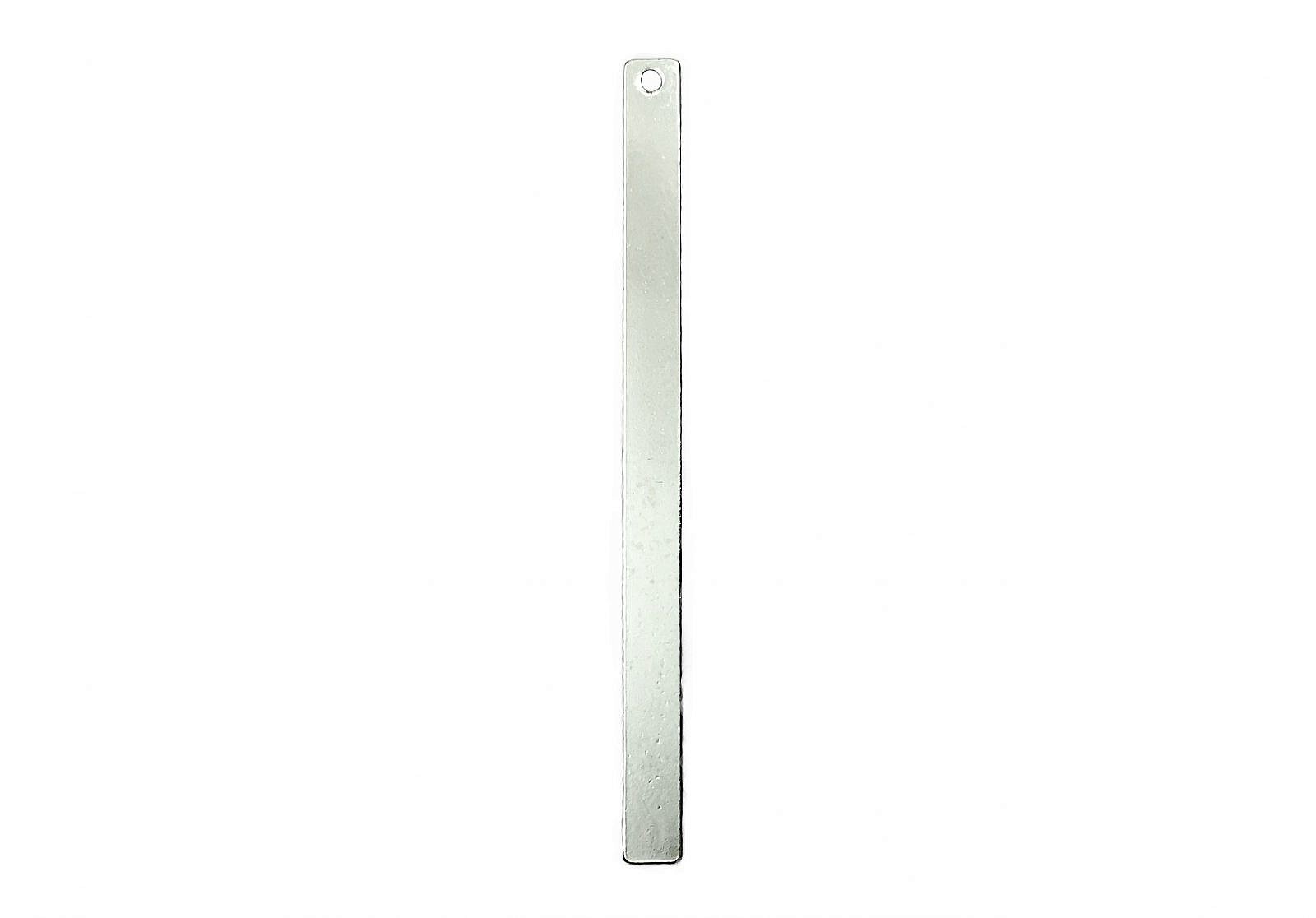 Spike Rectangle Bar Stamping Disc Blanks Sterling Silver .925 - Pendants Charms - Image 3