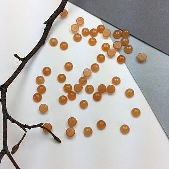 5mm Red Aventurine Cabochon Beads