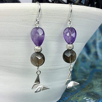 Alternative view of Origami Butterfly Sterling Silver .925 Amoracast - Pendants Charms