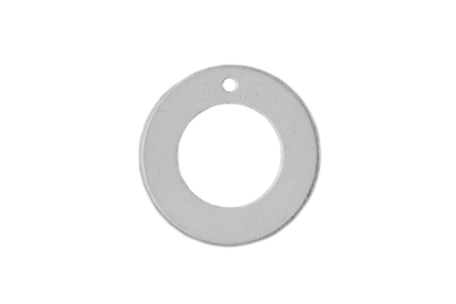 Round Donut Wheel Stamping Disc Blanks Sterling Silver .925 - Pendants Charms - Image 3