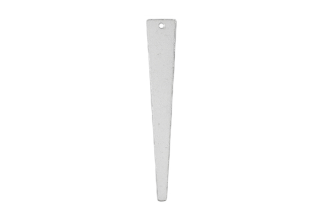Triangle Icicle Spike Stamping Disc Blanks Sterling Silver .925 - Pendants - Image 3