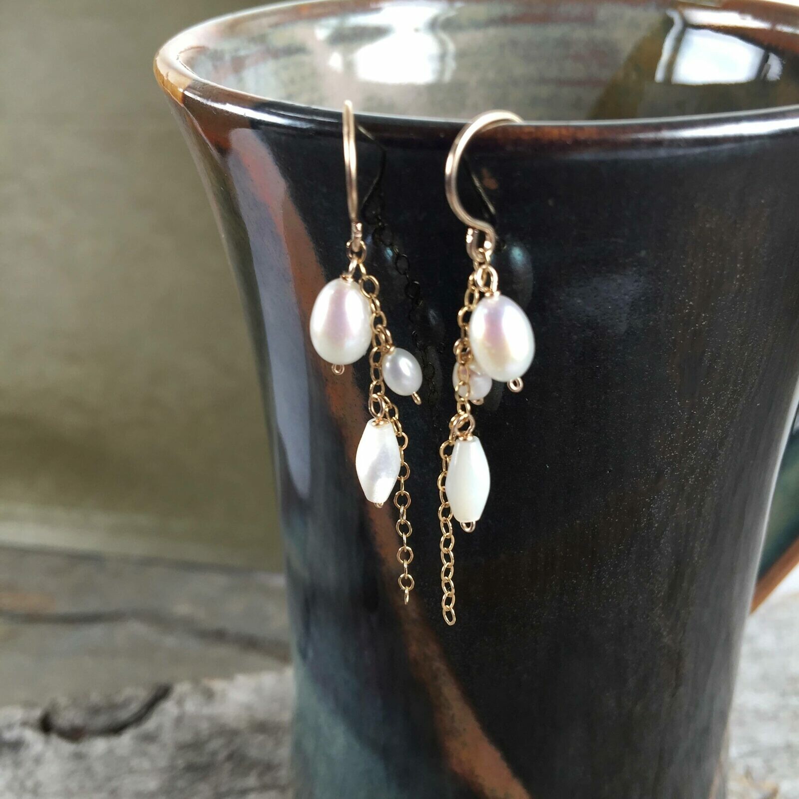 Circle Hook Earrings 14kt Gold Filled - Image 2