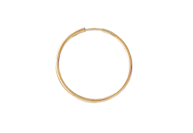 30mm Endless Hoops Sleeper Earrings 14kt Gold Filled - Image 5