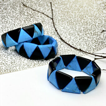 Onyx Turquoise Blue Bracelets