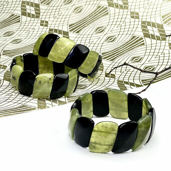 Jade black Rectangle Bracelets
