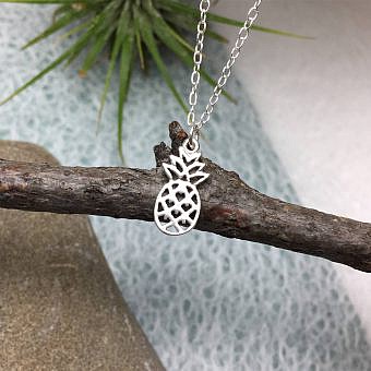 Alternative view of Pineapple Sterling Silver .925 Amoracast - Pendants Charms