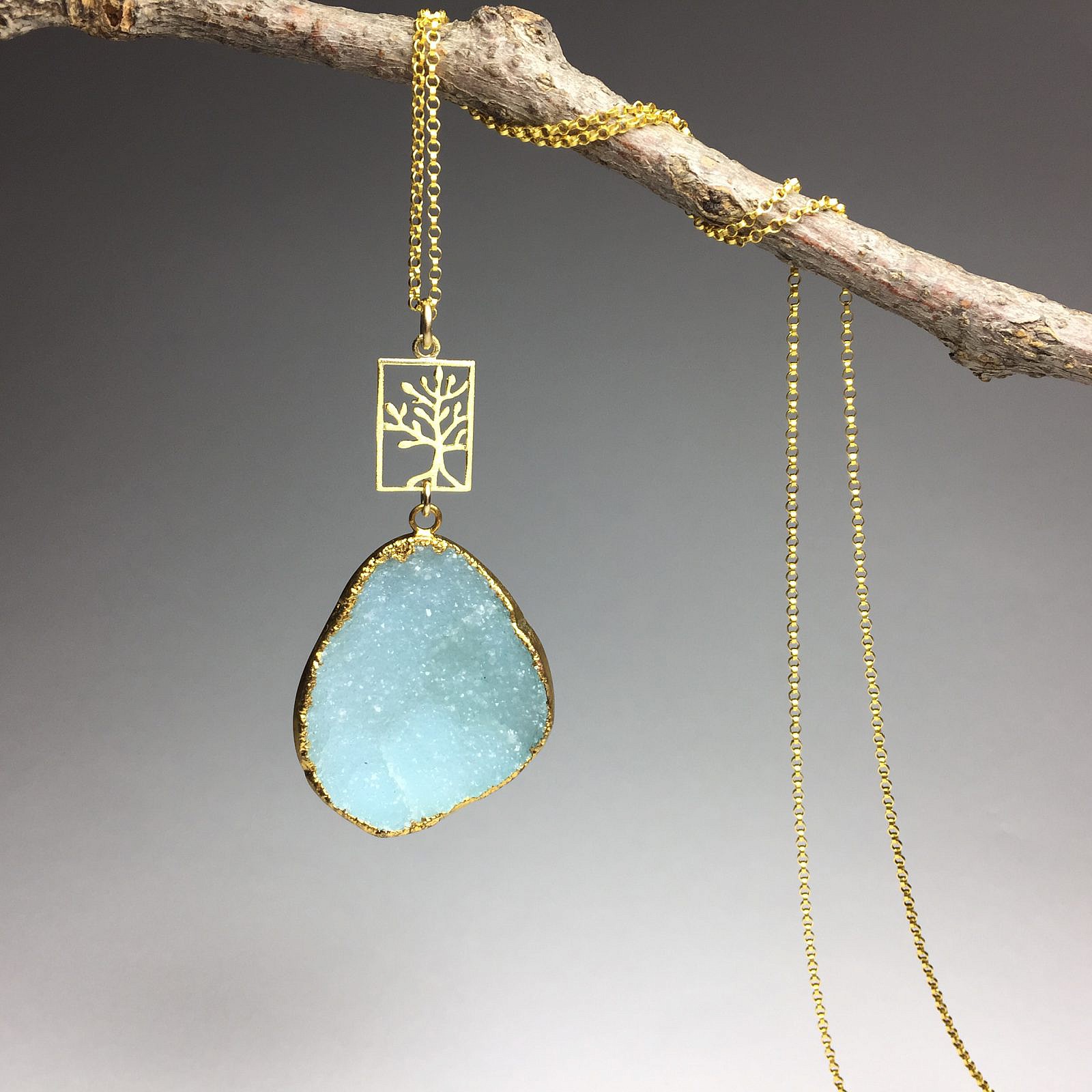 Tree of Life Rooted Rectangle Frame Sterling Silver .925 Amoracast - Pendants Charms - Image 5