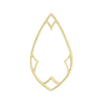 Nimbus Drop Brushed 14kt Gold Vermeille Amoracast - Connectors Pendants Charms