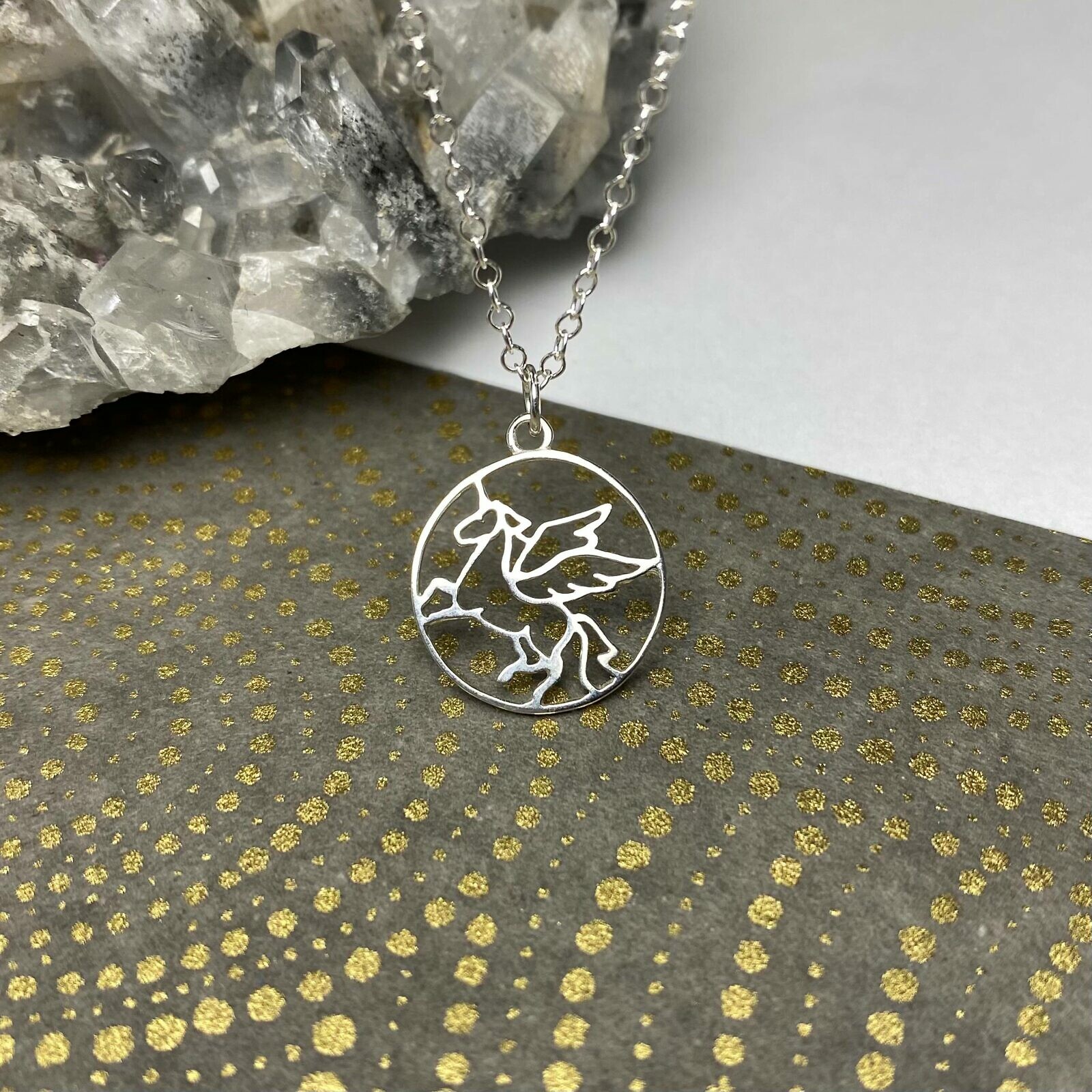 Flying Unicorn Sterling Silver .925 Amoracast - Pendants Charms - Image 2