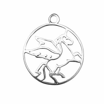 Flying Unicorn Sterling Silver .925 Amoracast - Pendants Charms