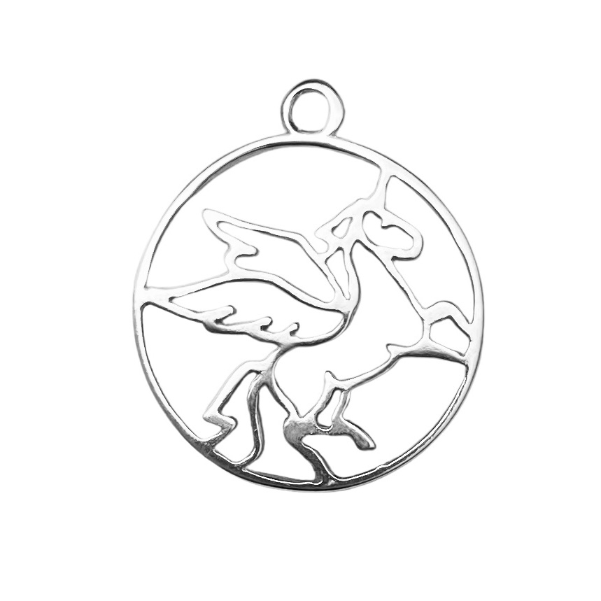 Flying Unicorn Sterling Silver .925 Amoracast - Pendants Charms