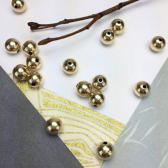 8mm Seamless Smooth Round Beads 14kt Gold Filled