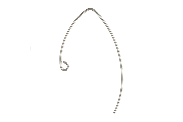 Large Marquise Hook Earrings Sterling Silver .925 - Image 5