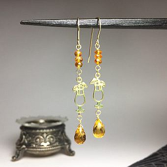 Alternative view of The Hurricane Tropical Cocktail Satin 14kt Gold Vermeille Amoracast - Pendants Charms