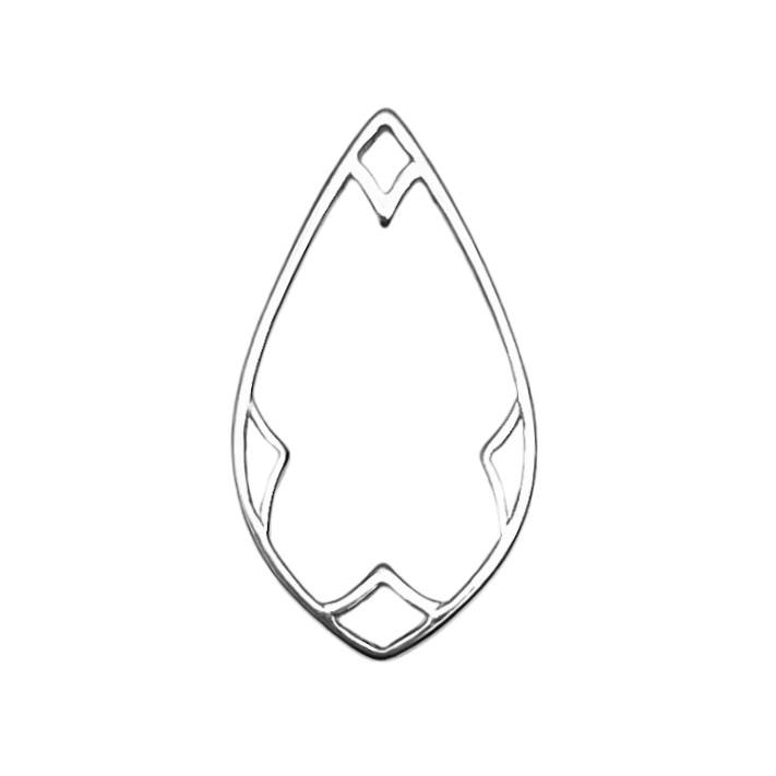 Nimbus Drop Sterling Silver .925 Amoracast - Connectors Pendants Charms