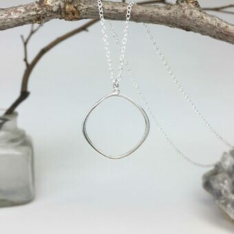 Alternative view of Cushion Frame Sterling Silver .925 Amoracast - Pendants