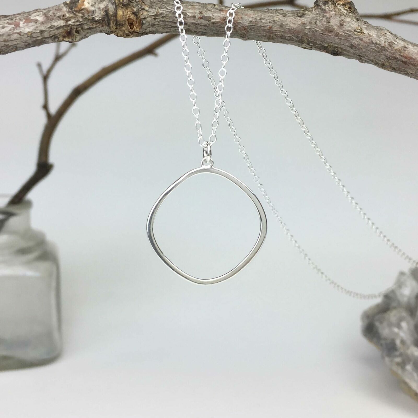 Cushion Frame Sterling Silver .925 Amoracast - Pendants - Image 2