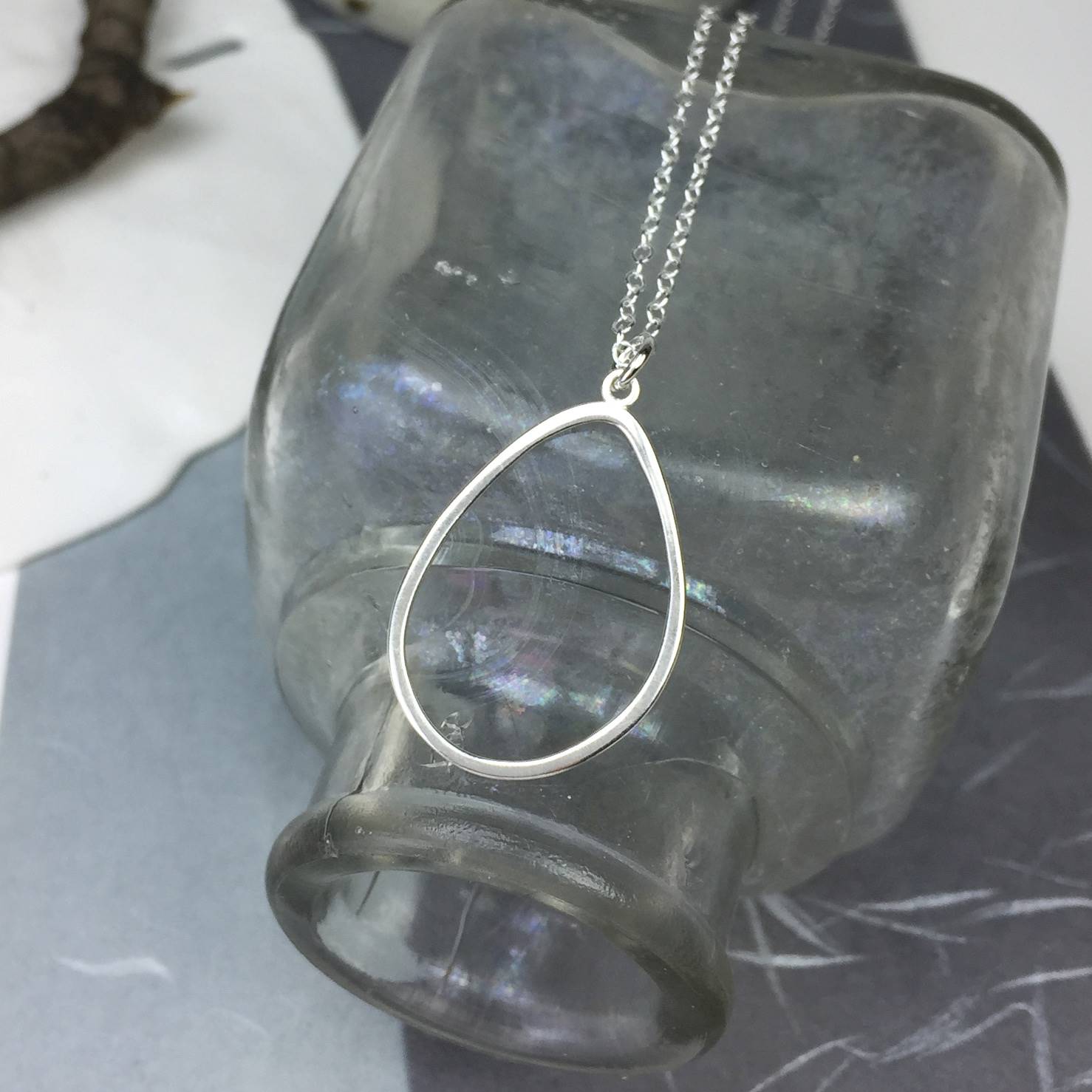 Avocado Frame Sterling Silver .925 Amoracast - Pendants - Image 2