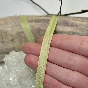 Alternative view of 7mm Mokuba Spring Green Knitting / Embroidery Ribbon
