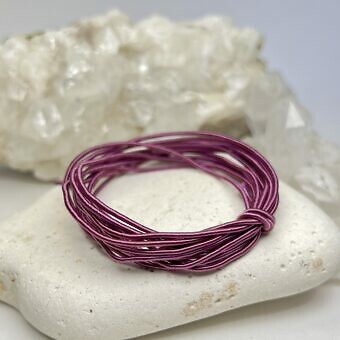 1mm Mokuba Raspberry Purple Acrylic Cord Ribbon